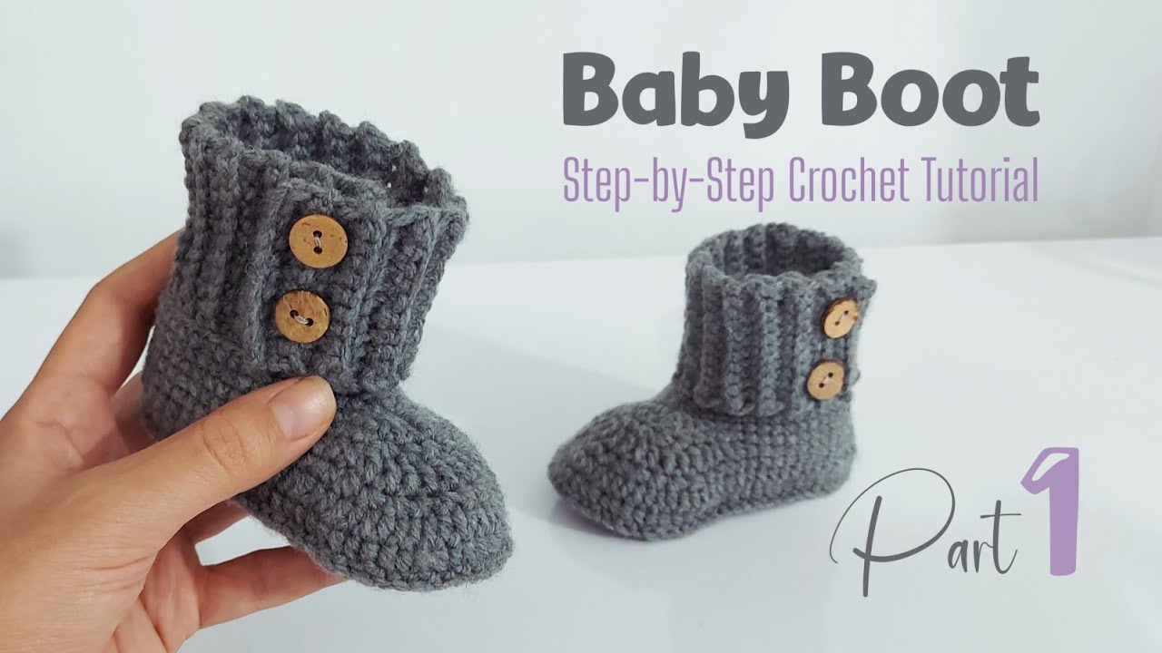Crochet Baby Shoes for 1-Year-Old | Step-by-Step Tutorial (Part 1)