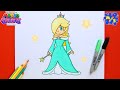 How to Draw Rosalina - Super Mario Galaxy Movie | Easy Step-by-Step Drawing Tutorial