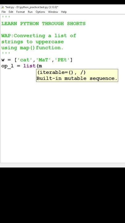 converting each string element to uppercase using map function in ...