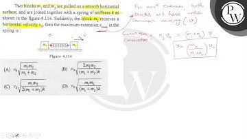 Two blocks \( m_{1} \) and \( m_{2} \) are pulled on a smooth horiz...