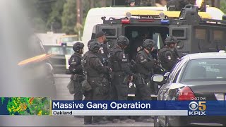 Law enforcement officers from multiple agencies in the east bay raided
a number of locations thursday an action targeting violent "super
group" gang all...