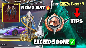 Exceed 5 To Legend Tips 🔥 Reached Exceed | Ultimate Royale Rank Push With New X-Suit🥰