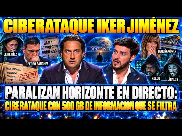HORIZONTE ABRE EN ALERTA MÁXIMA: ÍKER JIMÉNEZ ANUNCIA CIBERATAQUE EN DIRECTO "500 GB DE INFORMACIÓN"