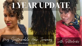 My 1 Year Sustainable Hair Journey Update | My Sisterlock overview | Progress & Changes | Episode 9