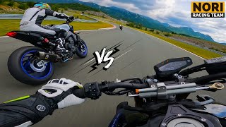 MT09 SP vs MT09 SP Track Battle