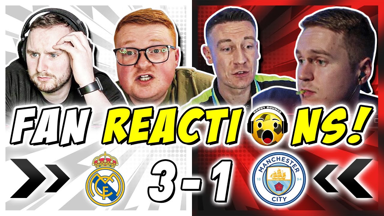 MAN CITY FANS FURIOUS 🤬 REACTION TO REAL MADRID 3-1 MAN CITY | CHAMPIONS LEAGUE FAN REACTIONS