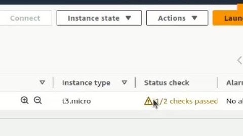 AWS Cloud - How to fix EC2 instance failed at first boot, status checks 1/2 passed