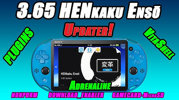 3.65 HENkaku Enso Updater! Install Guide! Adrenaline, VitaShell, DownloadEnabler & NonpDrm!