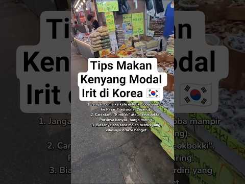 Tips Makan Kenyang & Hemat di Pasar Korea #Shorts #Korea #koreatravel #kulinerkorea