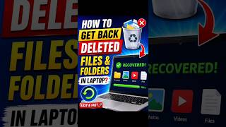 How to Recover Deleted Photos, Videos &amp; Files on Laptop | Easy Method 2026
