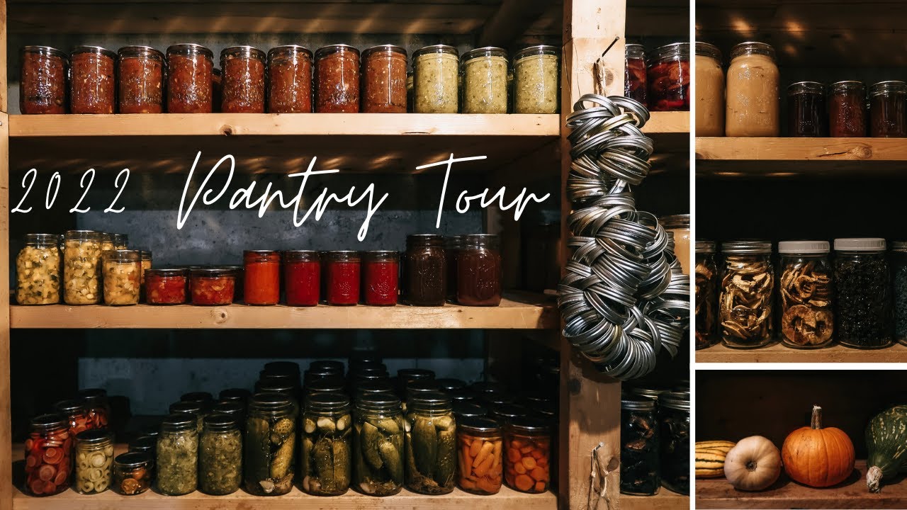 Homestead Pantry Tour 2022 Canning Pantry YouTube