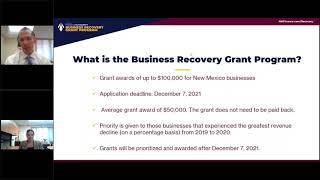 NM Recovery Series: Business Recovery Grant Program