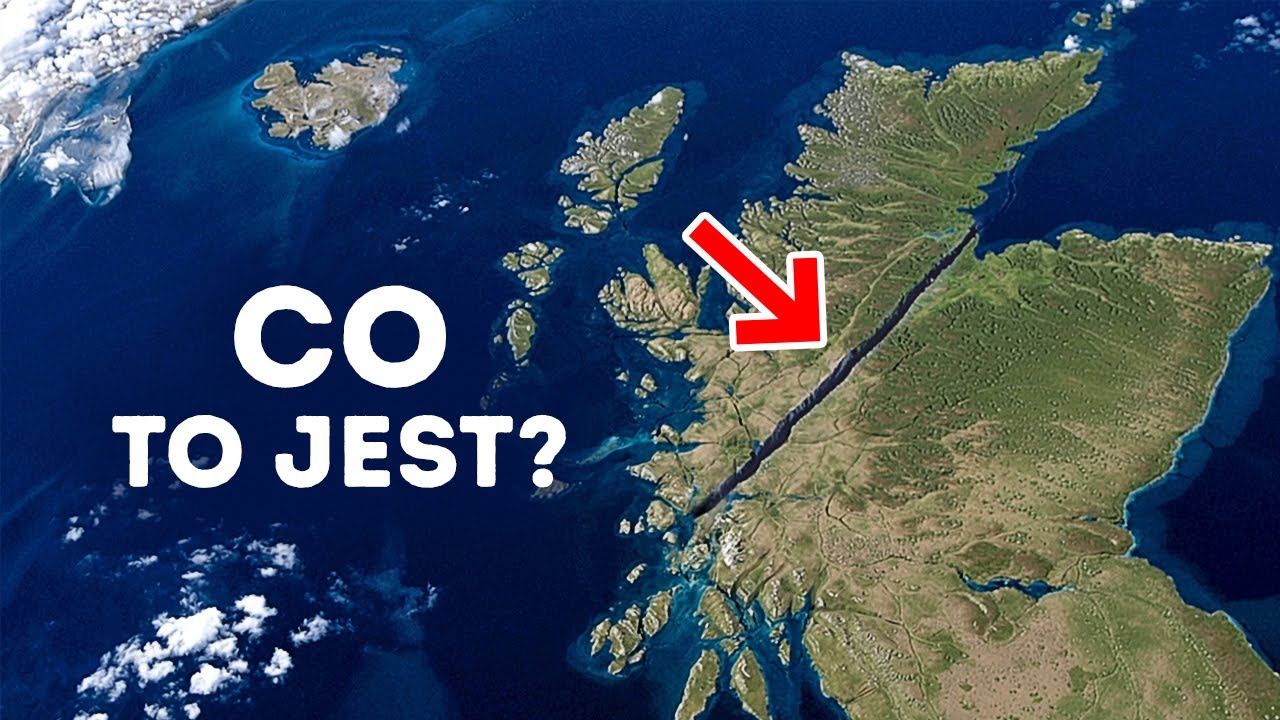 Doskonała prosta linia przez Szkocję - wyjaśnione