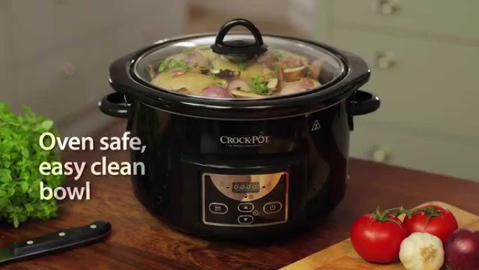 TaoTronics Slow Cooker, 6 Quart Portable Programmable Slow Cooker with  Digital Countdown Timer, Delay Start, LCD Display, for Family Dinner, Batch