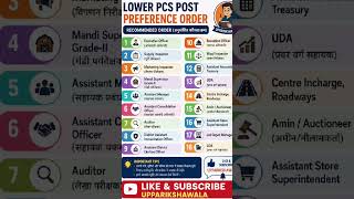 LOWER PCS POST PREFERENCE
