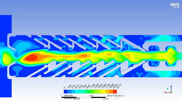conical baffle suppressor simulation