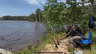 BIGGEST Catfish I’ve EVER Hooked😱 Using THIS NEW Bait 🔥 INSANE Bank Fishing HACK‼️