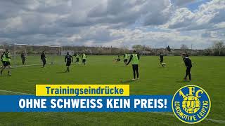 Trainingseinheit im Bruno-Plache-Stadion