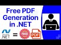 how to generate pdf in dot net core web api