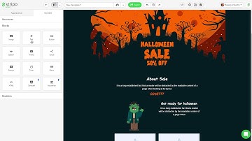 Designing Halloween Email Template with Stripo email editor