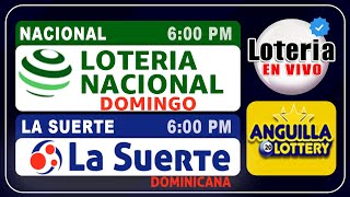 「𝗘𝗡 𝗩𝗜𝗩𝗢」▶ Resultados Lotería Nacional Domingo y La Suerte y Anguilla hoy 18/1/2026, [sorteo en vivo
