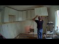 Installing Home Depot Kitchen cabinets by myself - DIY