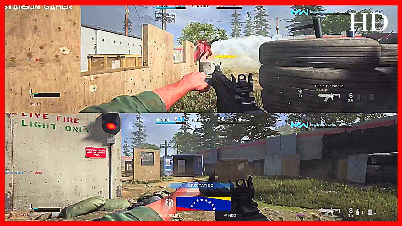 Call of Duty Modern Warfare Split Screen Gameplay # 4 ...