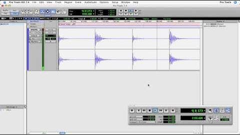 Pro Tools 7.4 - Introduction to Elastic Time - tutorial