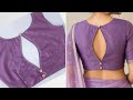 Blouse designs|new boat neck blouse design cutting & stitching|ब्लाउज डिजाइन blouse back neck design