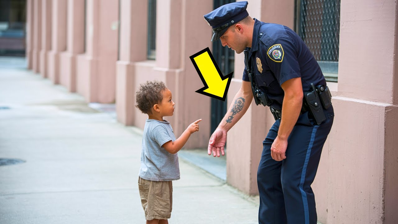 EL NIÑO HUÉRFANO VE EL TATUAJE DEL POLICÍA Y DICE  MI PAPÁ TENÍA UNO IGUAL… Y ÉL SE DETIENE