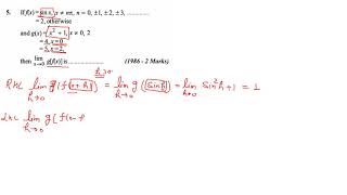 IITJEE 1986 limit question