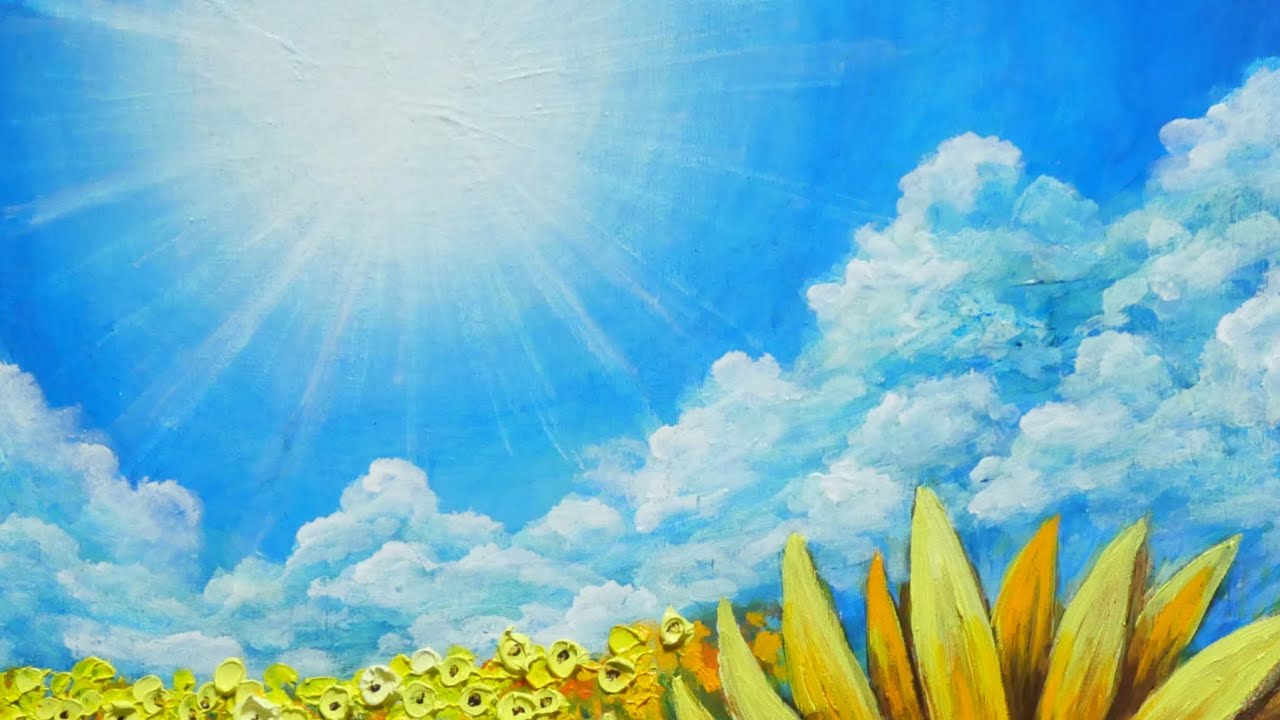 絵画 油絵 ひまわり 6F 夏の風景画 油絵】【真夏のひまわり】 #油絵 #手書き #アート #絵画 #絵