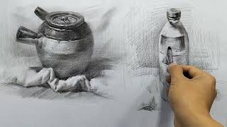 Sketchy sketches tutorial, pot sketch #painting #art #sketch give a feedback