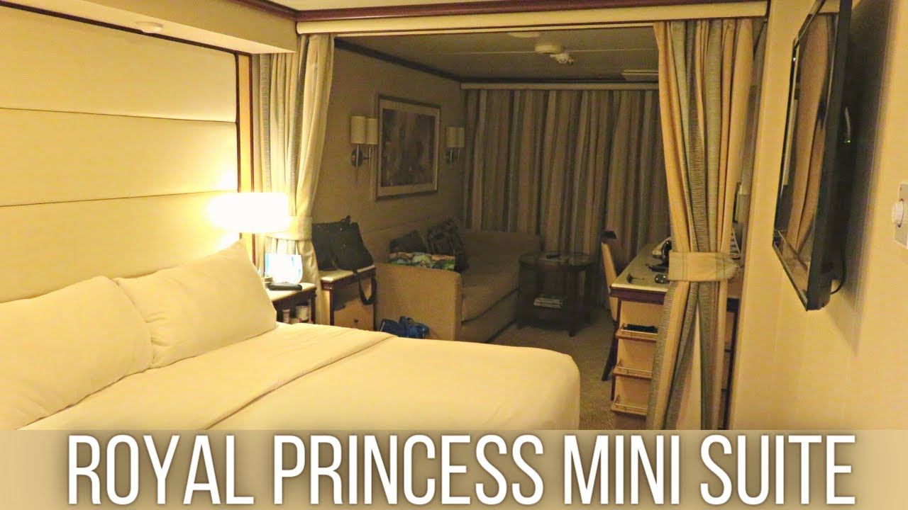 BEAUTIFUL Royal Princess Cruise Ship Mini Suite Cabin Tour Stateroom 