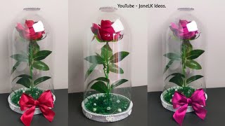 Hazlo Para El DÍA DE LA MADRE , Reciclando Una Botella Plástica / Rosa Encantada / #Diy Para Mamá.