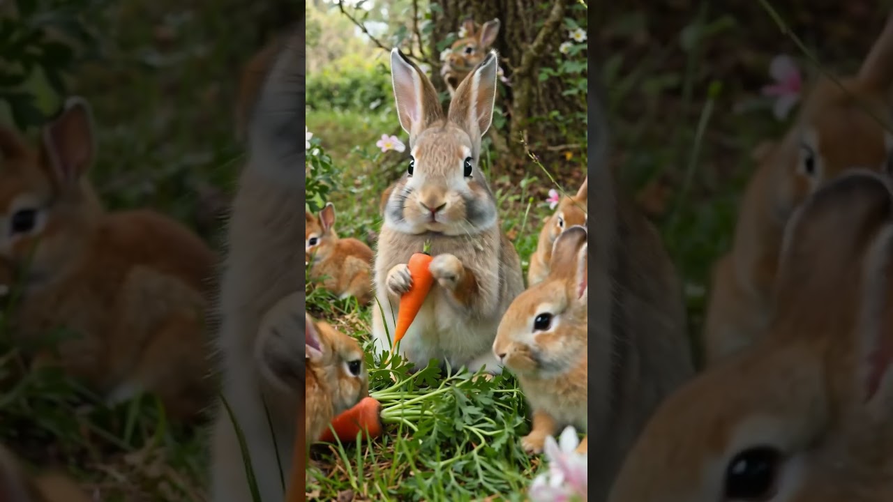 Curious Bunny Finds a Secret Garden 🌼🐇  
