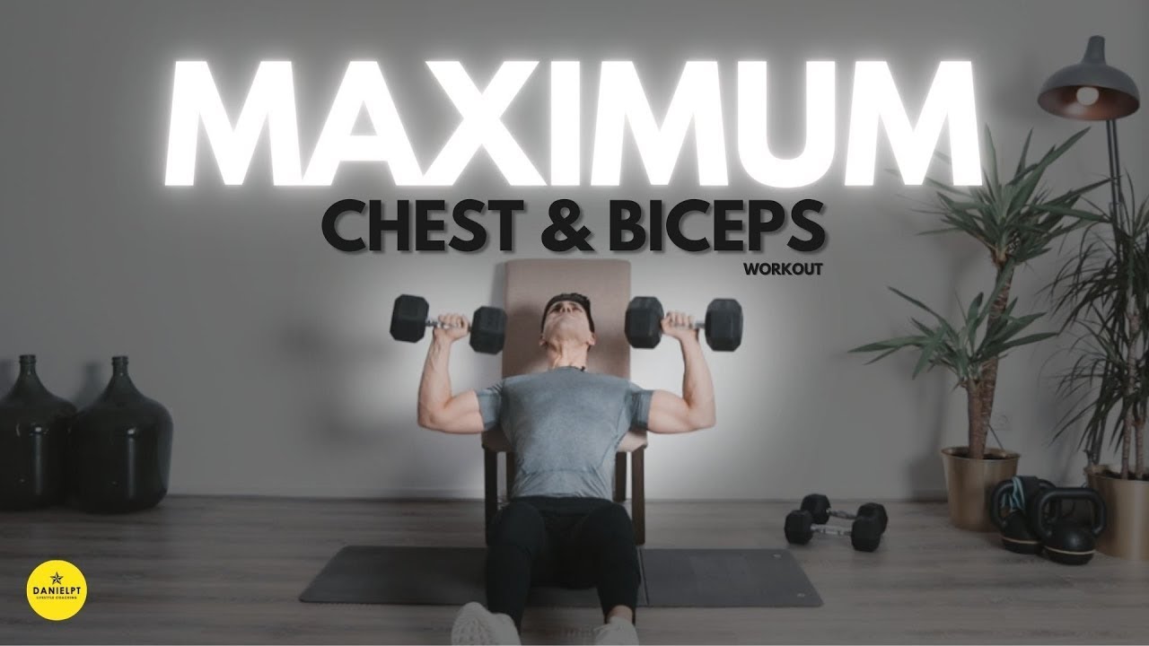 Chest Workout With Dumbbells - At Home No Bench | Serious Follow Along ...