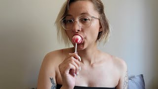 ASMR | Sucker w\/ Soft Spoken Rambling \& Mouth Sounds 👄