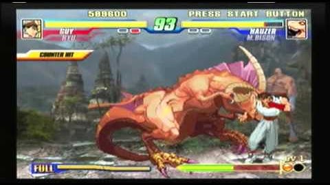 Capcom Fighting Evolution - Ryu & Guy Playthrough