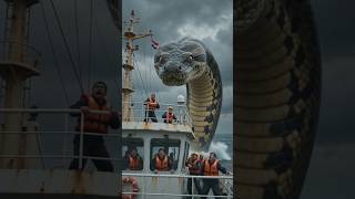 🐍 Anaconda Snake vs Giant Ship! 🚢😱 | Epic Ocean Battle #trending #ai #viral #youtubeshorts #nature