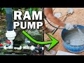 Ram Pump Water Used to Pour Shed Footers