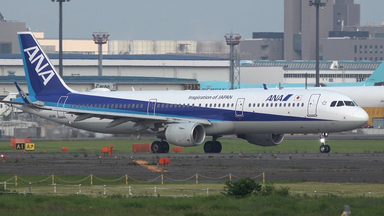 Ana Airbus A321 0 Ja114a Takeoff From Nrt 16r Youtube