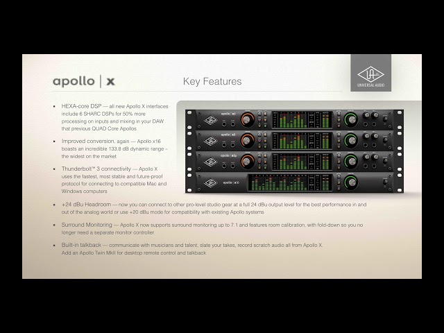 Universal Audio Apollo x8 Thunderbolt 3 Audio Interface - Westlake Pro