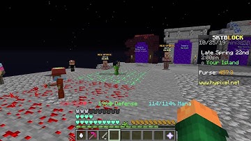 Hypixel skyblock mob spawning glitch