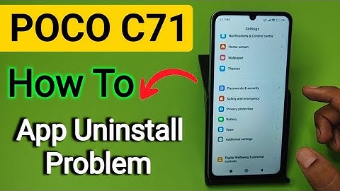 App Uninstall Problem Home Screen Lock
