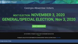 Georgia to launch online portal for voters to request absentee ballots