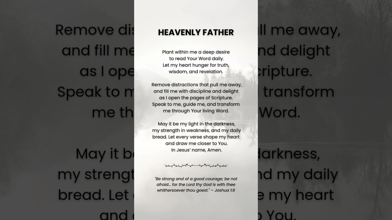 Prayer for a Deeper Hunger for Scripture 