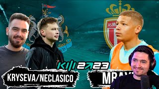 КЕФИР СМОТРИТ КРЫСЕВА & НЕКЛАСИКО vs MBAYPE / КУБОК ФИФЕРОВ 2023 / 1 тур / С ДВУХ СТОРОН