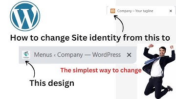 How to change site identity, site logo and site name/title in WordPress