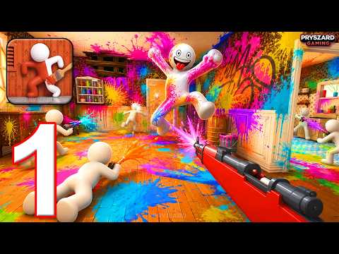 Paint & Color: Hide Seek Guys - Gameplay Walkthrough Part 1 - Painty Hide & Seek (iOS, Android)